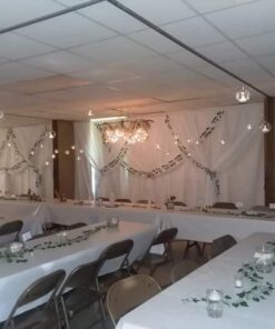 Alternative view of Hoffmaster 114000 Plastic Tablecover Roll, 300' Length x 40" Width, White 40" X 300' Roll