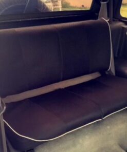 FH Group Automotive Seat Cover Universal Fit for Back Seat Black Edgy Piping Cloth Seat Protector for Dogs and Kids, Car Interior Accessories for Sedan and Van Rear Seat Covers with Rear Split Bench 21 51zy9VaHo9L