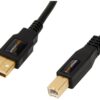 Amazon Basics USB-A to USB-B 2.0 Cable for Printer or External Hard Drive, Gold-Plated Connectors, 16 Foot, Black 16 Feet 1 8 61 09oVWHDL