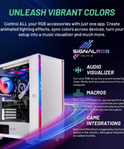 Alternative view of Skytech Gaming Shiva Gaming PC, Intel i7 12700F 2.1 GHz, RTX 4060, 1TB NVME, 16GB DDR4 RAM 3200, 600W Gold PSU Wi-Fi, Win 11 Home, RGB-Keyboard and RGB-Mouse Included 12700F | 4060