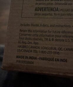 Nerf Disruptor Elite Blaster - 6-Dart Rotating Drum, Slam Fire, Includes 6 Official Nerf Elite Darts - for Kids, Teens, Adults, (Amazon Exclusive) Classic 39 61 2DDYfbLL