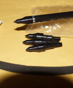 Cosmos 12 Pcs Screw-in Archery Bullet Points Arrow Tips Archery Target Practice Hunting Arrow Points for Recurve, Compound Bow, Crossbow, 100 Grain Each 21 61 2Nw35VZL