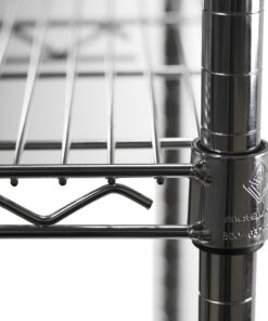 Shelving Inc. 8" d x 30" w Chrome Wire Shelving with 3 Tier Shelves, Weight Capacity 800lbs Per Shelf 8" d x 30" w x 34" h 8 61 3e2HLL L