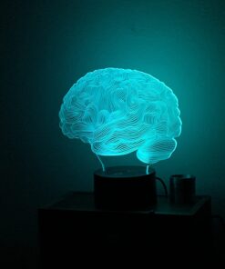 Elstey Brain 3D Night Light Table Desk Lamp, 7 Colors Optical Illusion Touch Control Lights with Acrylic Flat & ABS Base & USB Cable for Christmas Gift 22 61 3gqnnUOL
