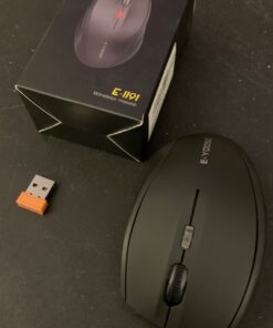 E-YOOSO Bluetooth Wireless Mouse, 3 Modes Bluetooth 5.0 & 3.0 Mouse 2.4GHz Ergonomic Wireless Optical Mouse with USB Nano Receiver, 5 Adjustable DPI Levels, 6 Buttons for Laptop, MacBook, iPad, PC Black(Bluetooth+Wireless) 52 61 494zUqRL