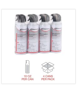 Innovera IVR10014 10 oz. Compressed Air Duster Cleaner (4/Pack) 13 61 4EgcFNHL