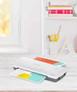 GBC Thermal Laminator Machine, Inspire, 9 Inch, Quick Warm-Up, 3 or 5 Mil, with 5 Standard Laminating Pouches for Home, Office and Classroom, Black (1701857) Frustration-Free Packaging 24 61 4RIKhofL