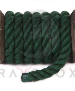 Alternative view of Ravenox Natural Twisted Cotton Rope | Made in The USA | Strong Triple-Strand Cordage for Sports, Décor, Pet Toys, Crafts, Macramé & Indoor Outdoor Use| by The Foot & Diameter (Multiple Color) Green 1/4 Inch x 600 Feet