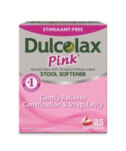 Dulcolax Pink Stool Softener Softgels 25 ea (Pack of 4) 8 61 5Co7CZLL