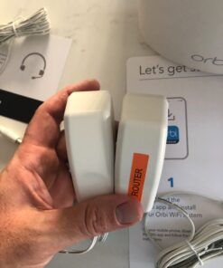 NETGEAR Orbi Whole Home Tri-Band Mesh WiFi 6 System (RBK653) – Router with 2 Satellite Extenders, Coverage Up to 6,000 Square Feet, 40 Devices, AX3000 (Up to 3Gbps) AX3000 | 3-Pack 41 61 6a VZlbL