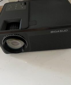 BIGASUO 1080P Projector 5G WiFi Bluetooth - 15000Lux 560ANSI Full HD Outdoor Movie Projector, 300" Display Support 4k Home Theater,Compatible with iOS/Android/XBox/PS4/TV Stick/HDMI Light Grey 59 61 6nU CClL