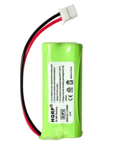 HQRP Cordless Phone Battery Compatible with VTech BT162342 / BT262342 / 89-1347-01-00/8913470100 / 89-1347-02-00/8913470200 / 2SNAAA70HSX2F Replacement 12 61 6xUljbVL