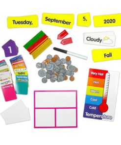 EAI Education Daily Math Calendar Pocket Chart, 35" x 35" 14 61 8CHLeKNL