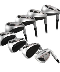 Men’s Powerbilt Golf EX-550 Hybrid Iron Set, which Includes: #4, 5, 6, 7, 8, 9, PW +SW Regular Flex Graphite Right Handed New Utility Clubs 13 61 8OAbZQnL
