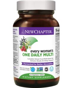 New Chapter Women’s Multivitamin + Immune Support – Every Woman’s One Daily, Fermented with Whole Foods & Probiotics + Iron + B Vitamins + Organic Non-GMO Ingredients - 24 Count (Packaging May Vary) 26 61 DX4kdbL