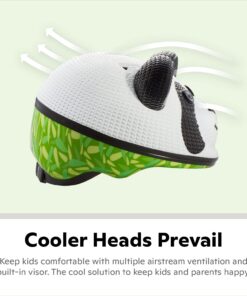 Schwinn Kids Bike Helmet with 3D Character Features, Infant and Toddler Sizes, Up to 5 Years Old, Girls and Boys Suggested Fit 44-52 cm Panda Bear X-Small (44 – 50cm) 15 61 EiBmfzTL