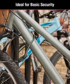 Master Lock Bike Lock Cable, Combination Bicycle Lock, Cable Lock for Outdoor Equipment, Black 4 Ft. Preset Combo 1 Pack 23 61 F4t1biML