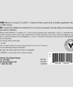 True Athlete BCAA 4:1:1-4gm L-Leucine, 1gm L-Isoleucine & 1gm L-Valine per Serving (6.35 Ounces Powder) 7 61 FAO FNS