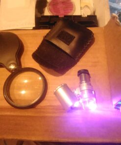 KINGMAS Mini 60x Microscope Magnifying with LED Light Pocket Jewelry Magnifier Jeweler Loupe with 10X Folding Pocket Magnifier 43 61 IRF83TL