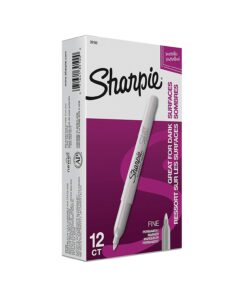 Sharpie Metallic Permanent Markers, Fine Point, Silver, 12 Count - 5 Pack 11 61 JBbKKeL