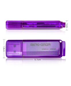Micro Center SuperSpeed 256GB USB 3.0/USB3.1 Gen1 Flash Drive Gum Size Memory Stick Thumb Drive Data Storage Jump Drive (256G) Purple - 256GB 21 61 JlYrgvuL