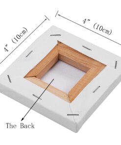 SL crafts Mini Stretched Canvas 4"X4" (1 Pack of 6 Mini Canvases) 18 61 JnhMC OL