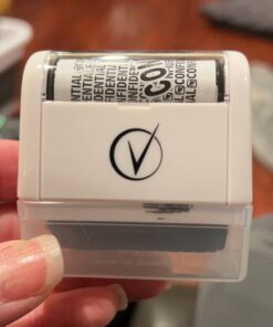 Identity Theft Protection Roller Stamps Wide Kit, Including 6-Pack Refills - Confidential Roller Stamp, Anti Theft, Privacy & Security Stamp, Designed for ID Blackout Security - Classy White Stamp + 6 Refills 26 61 LCg93V8L