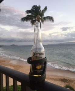 SunChaser Drink Holder for Cups and Bottles, Holds Cans and Tumblers - Comes with Drink Stake, Beverage Holder with Strap and Suction for Boats - Cupholder Gift - Graphite Grey 16 61 LpXXNLgL