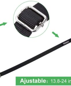 Vastar Double Dog Walker, Adjustable Heavy Duty Double Dog Leash for Pets, No Tangle Two Dogs Training Leash for Dogs up to 110 Pounds, Premium Quality Dog Leash Coupler for 2 Dogs Black 14 61 MMAP5GXL