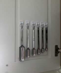 2lbDepot Measuring Spoons Set of 7 Includes Bonus Leveler, Premium, Rust Proof, Heavy Duty, Chrome Plated, Stainless Steel Metal, Narrow, Long Handle Design fits into Spice Jars Stainless Steel Set of 7 (Includes Leveler) 32 61 MZFIWnHL