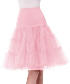 Alternative view of GRACE KARIN Women's 50s Petticoat Skirts Tutu Crinoline Slips Underskirts CL008922 4X Light Pink