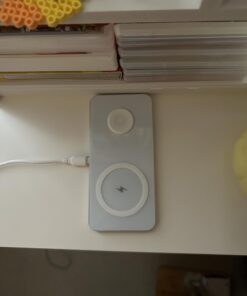 2 in 1 Wireless Charger, 15W Dual Wireless Charging Pad for iPhone 15/15 Pro/14/14 Pro/13/13 Pro/12/12 Pro/11/X, Samsung S23/S22/S21, Airpods 3/2/Pro, iWatch 8/7/6/SE/5/4/3/2(with QC 3.0 Adapter) White 32 61 NhDaHSL