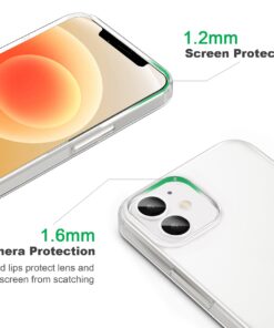 JJGoo Compatible with iPhone 12 Case & 12 Pro Case Clear Soft Transparent Shockproof Protective Slim Thin Bumper Phone Cover for 12 and 12 Pro - 6.1 inch 18 61 Nr5YTAL