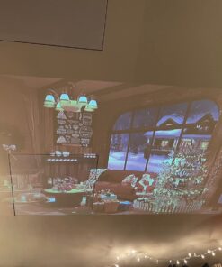 Mini Projector with WiFi and Bluetooth, 1080P Supported iPhone Projector with Projector Stand, Portable Movie Projector for Home Theater/Outdoor, Compatible with iOS/Android/Laptop/TV Stick/HDMI/PS5 Black 49 61 QliO4xsL