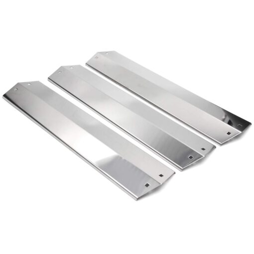 Hongso SPE051 (3-pack) Stainless Steel Heat Plates, Heat Shield, Heat Tent, Burner Cover Replacement for Chargriller 3001, 3008, 3030, 4000, 4208, 5050, 5072, 5252, 5650 Gas Grill (18 15/16" x 3 7/8")