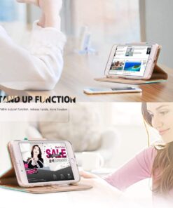 FYY Leather Case with Mirror for iPhone SE Case 2022 (3rd Gen)/iPhone SE Case 2020 (2nd Gen)/iPhone 7 Case/iPhone 8 Case 4.7",Wallet Flip Folio Phone Case with Mirror and Wrist Strap-Mint Green A-Mint Green 11 61 RYWLWfHL 1