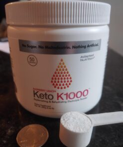 Hi-Lyte Keto K1000 Electrolyte Powder | Raspberry Lemon | Hydration Supplement Drink Mix | Boost Energy & Beat Leg Cramps | No Maltodextrin or Sugar | 50 Servings 38 61 TH CuEXL 1