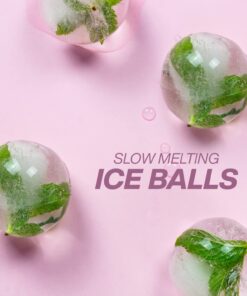 Housewares Solutions Froz Ice Ball Maker – Novelty Food-Grade Silicone Ice Mold Tray With 4 X 4.5cm Ball Capacity 36 61 U1wVGpzL