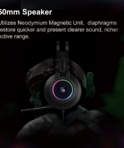 Bloody G528C Wired RGB Gaming Headset, 7.1 Virtual Surround Sound, Noise Cancelling Microphone with Braided USB Cable, On-Ear Volume Control for FPS MMO Games 21 61 Usr2fFVL