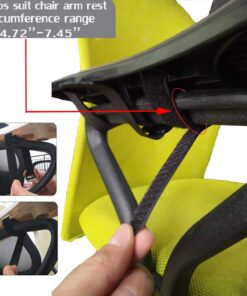 SKYZONAL Home Office Computer Arm Rest Chair Armrest Mouse Pad Mat Wrist Support Black (Please Measure Chair arm Rest Size and Confirm Our Straps Size Before Ordering) 19 61 VtiXEYXL