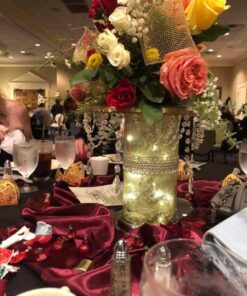 KUPOO 99 ft Clear Crystal Like Beads by The roll - Wedding Decorations (Colorful) 29 61 WwDrC3HL