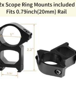 Beileshi 6-24X50 / 4.5-14X50 Optics Hunting Rifle Scope with 20mm Free Mounts 6-24x50 Illuminated 27 61 X7PMujzL