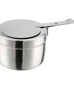 Winco Fuel Holder with Cover, Stainless Steel, 1 Count (Pack of 1) 1 Count (Pack of 1)