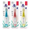 RADIUS Totz Toothbrush Extra Soft Brush BPA Free & ADA Accepted Designed for Delicate Teeth & Gums for Children 18 Months & Up - Blue Coral Yellow - Pack of 3 3 Count (Pack of 1) Blue/Coral/Yellow 29 61 YSNrwZcL