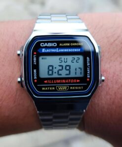 Casio Collection Unisex Adults Watch A168WA SILVER 30 61 aBIjggL