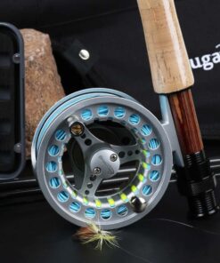 Sougayilang Saltwater Freshwater Fly Fishing Rod with Reel Combo Kit A: Silver Kits with Bag 14 61 aZXRgvdL