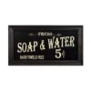 Vintage Bath Advertising Wall Art | Americana Collection | Bathroom Laundry Room Decor | 7 1/2 x 14 Inch