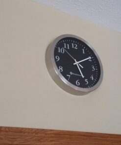 Bjerg Instruments Modern 12" Stainless Silent Wall Clock with Non Ticking Quiet and Accurate Movement 33 61 alqbUomL