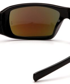 Pyramex Safety-SB5665D Goliath Safety Eyewear, Black Frame, Ice Blue Mirror Lens 10 61 arFveltL
