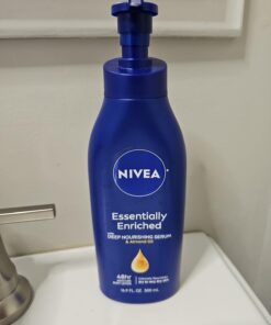 NIVEA Essentially Enriched Body Lotion for Dry Skin, Pack of 2, 16.9 Fl Oz Pump Bottles 16.9 Fl Oz (Pack of 2) 36 61 arNE8JGL